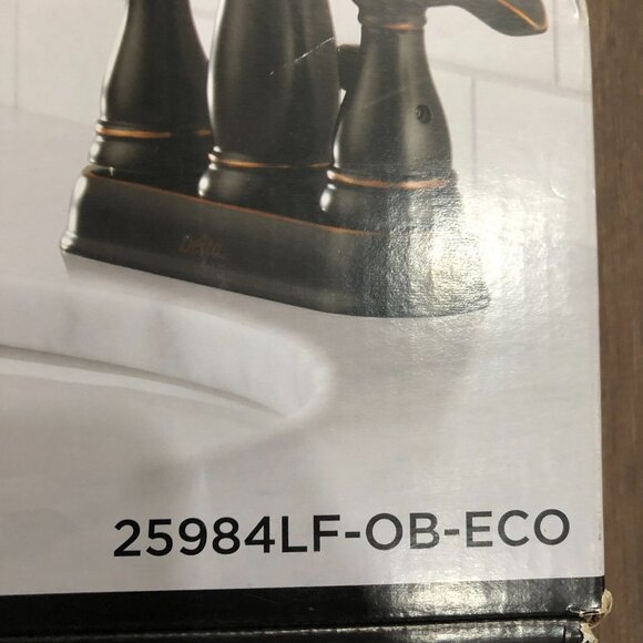 Delta Porter 2-Handle Centerset Bathroom Faucet Oil Rubbed Bronze Monoblock - Picture 2 of 9